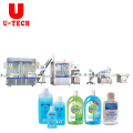 Automatic Desktop Jar cosmetics cosmetic Soft Gel Cream liquid Mixing filling Sealing capping Equipment machine